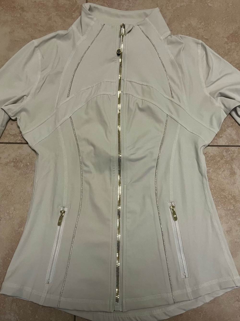 Creme/gold Lululemon define jacket- Size 2